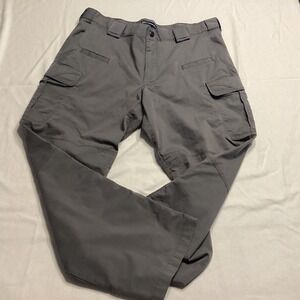 5.11 Tactical Series Mens Grey Ripstop Cargo Pants 36x30 Utility Workwear